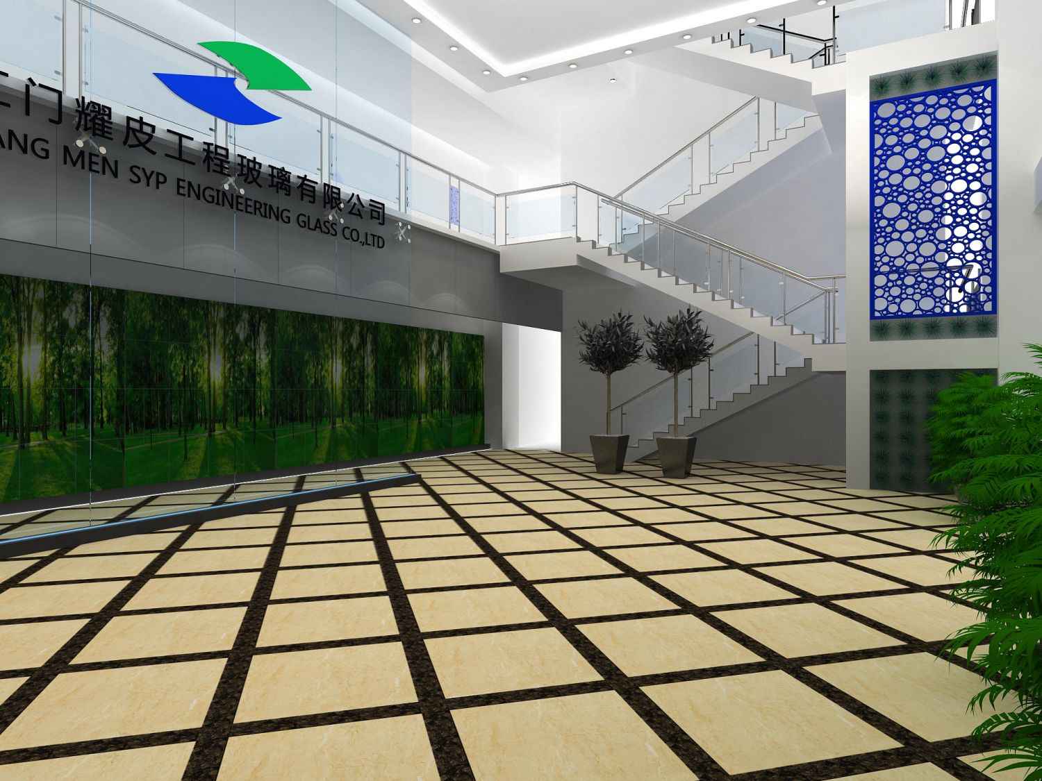 耀皮玻璃企业展厅设计(图1)