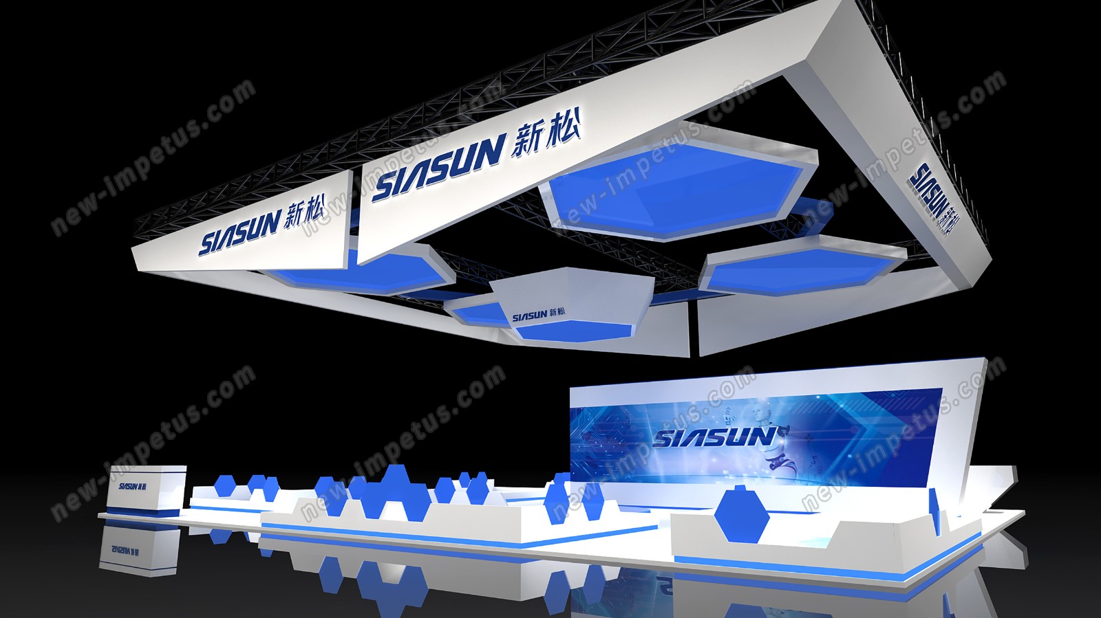 青岛企业展台搭建__青岛企业展台搭建怎么做才会让客户满意？青岛这样的一个企业展台(图1)