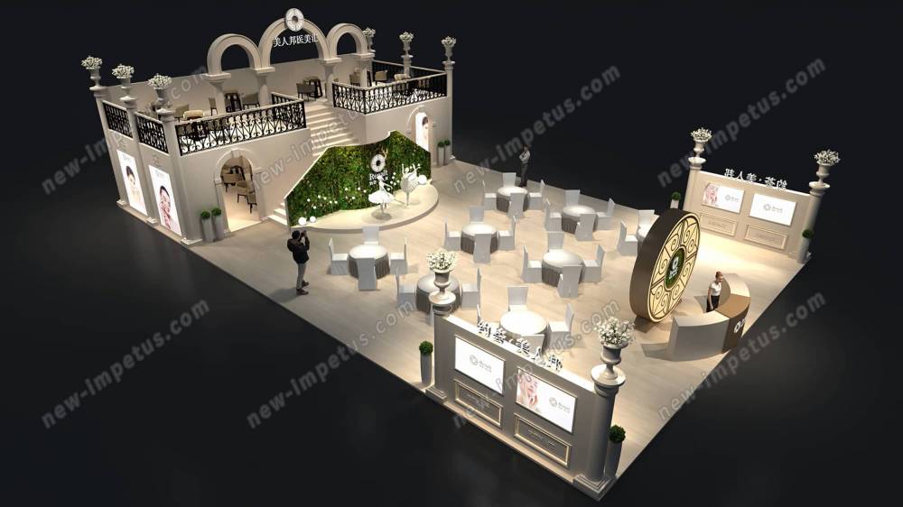 深圳酒店展台设计_深圳酒店展台设计成为当前展会中接待、贸易、信息交流的重要途径。(图1)