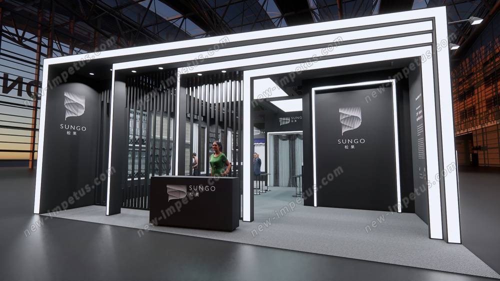 深圳电机展展位搭建设计__预算和设计之间可能有很大差距。(图1)
